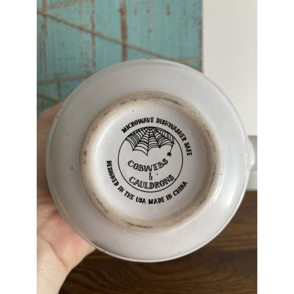 Cobwebs & Cauldrons Halloween Gnomes And Pumpkins Set of 2 MUG Stoneware - Picture 7 of 8